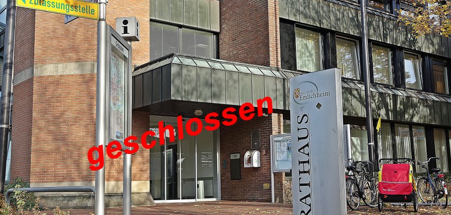 Rathaus geschlossen