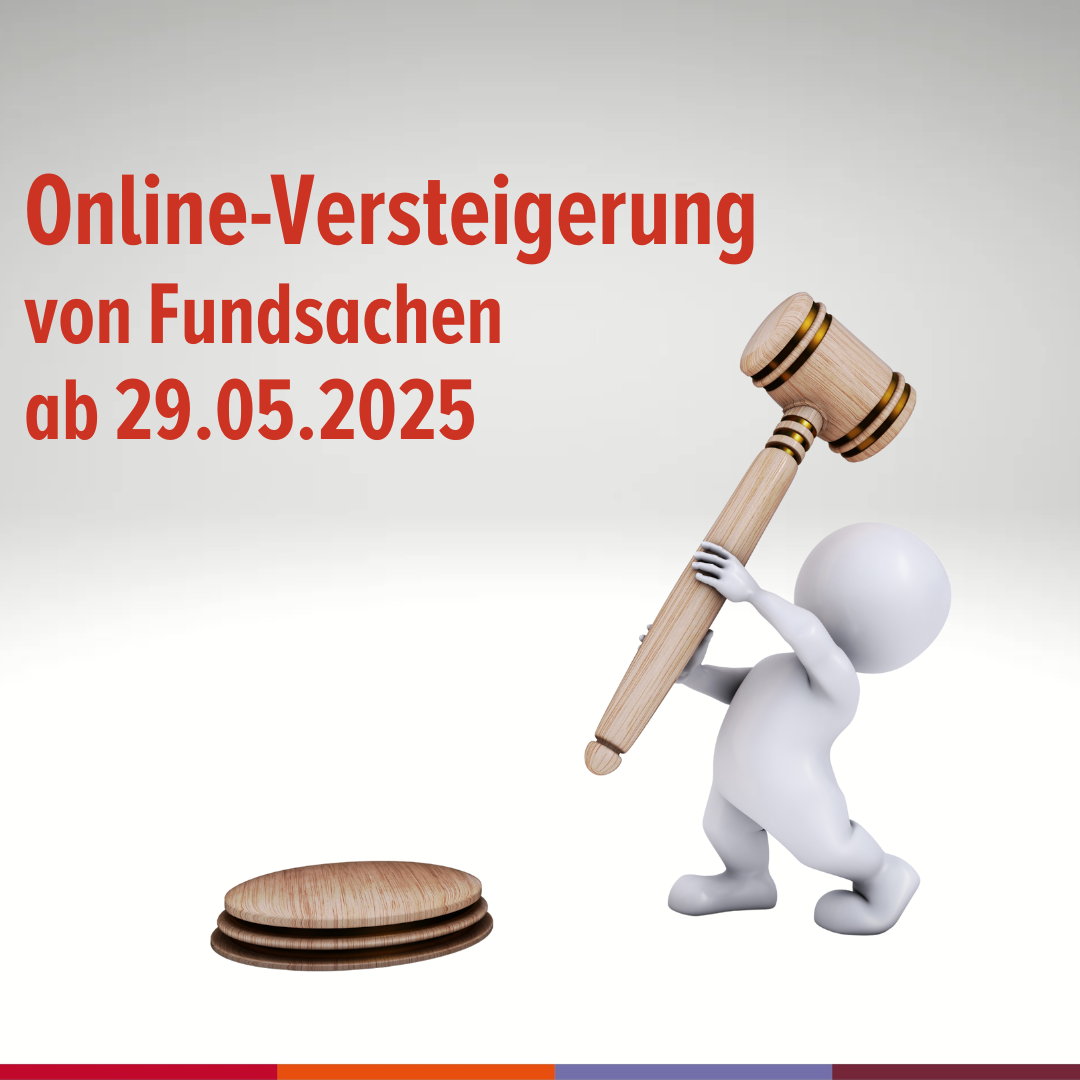 Männchen mit Versteigerungshammer