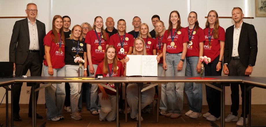 Foto Ehrung Volleyball SCU