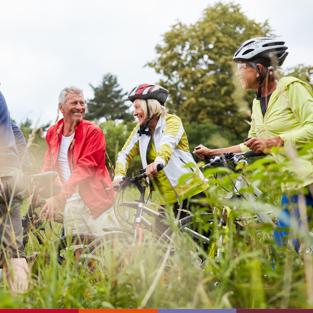 Eine Gruppe Radfahrer