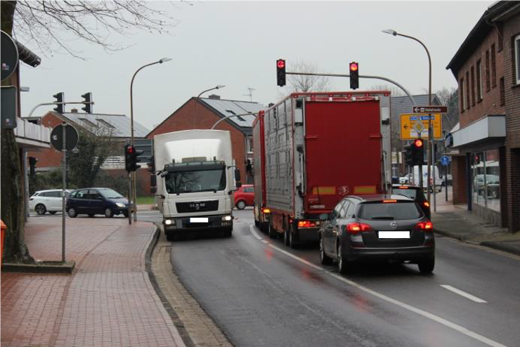 Bild Verkehrssituation Zentrum Emlichheim