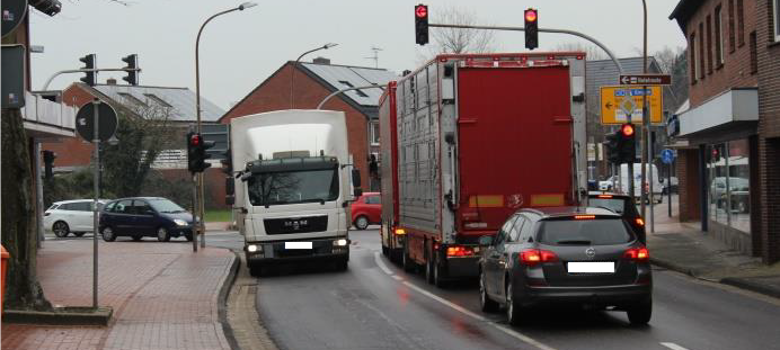 Bild Verkehrssituation Zentrum Emlichheim