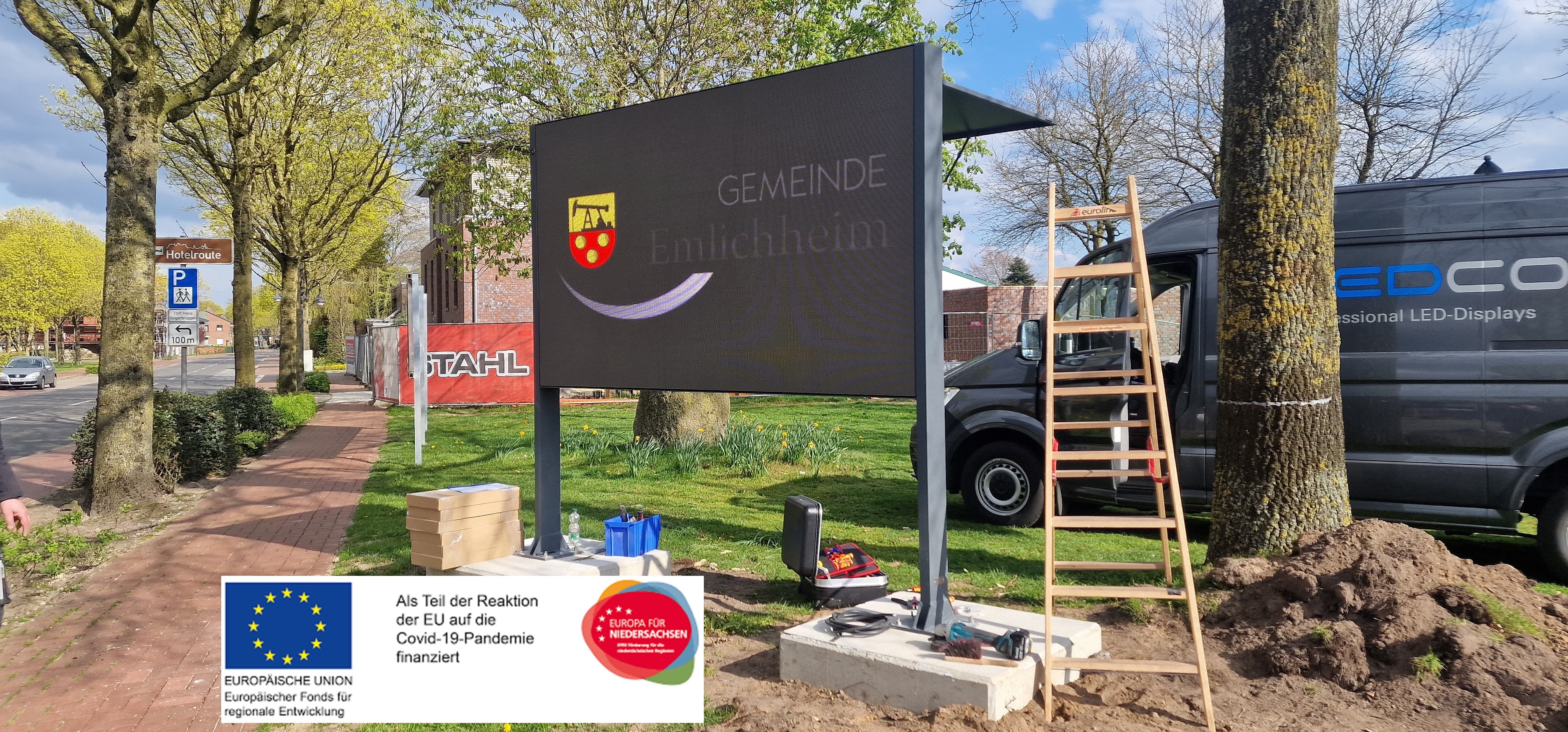 Bild Aufstellung digitale Werbetafeln Bild Aufstellung digitale Werbetafeln